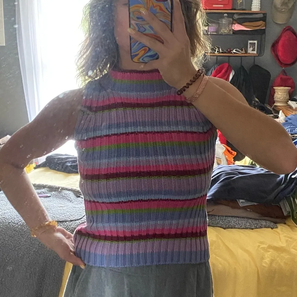 knit mock neck sweater vest Size XS - Image 5