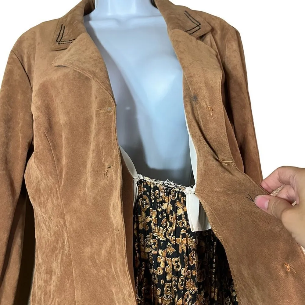 Vintage 90’s Stonebridge Dress Tan Size 14 - Image 8