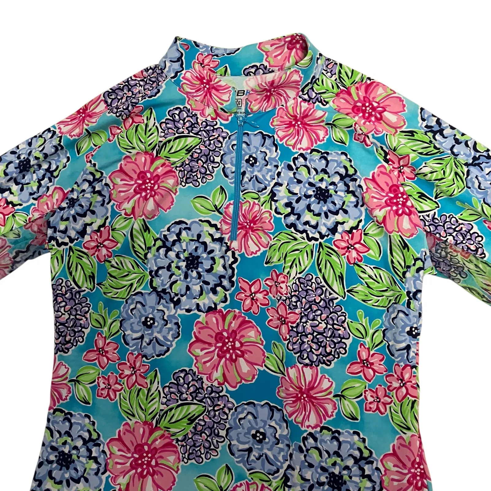 IBKUL Larisa Long Sleeve Zip Mandarin Collar Dress Gold Size Large - Image 3