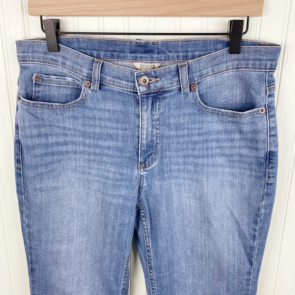 Duluth Trading Women's Daily Denim Slim Leg Jeans Medium Wash 40712 Size 8 x 31 - Image 3