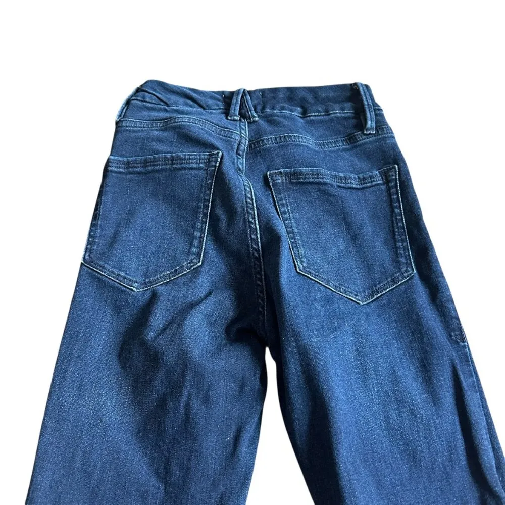 Good American Good Legs Skinny Jeans Dark Wash Classic Stretch Size 00 24 Womens - Image 4