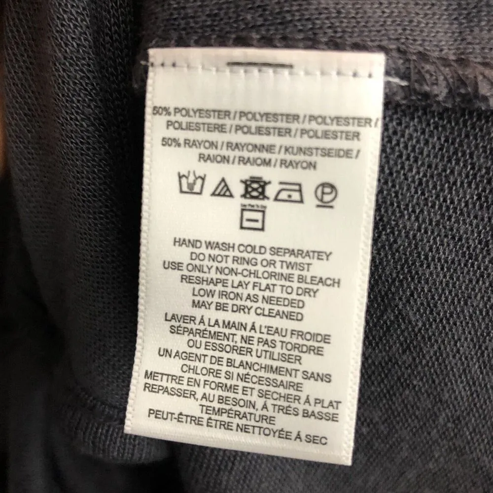 We The Free Free People Minimalist Wrap‎ Top Size XS Gray Deep V Neck Capsule - Image 11