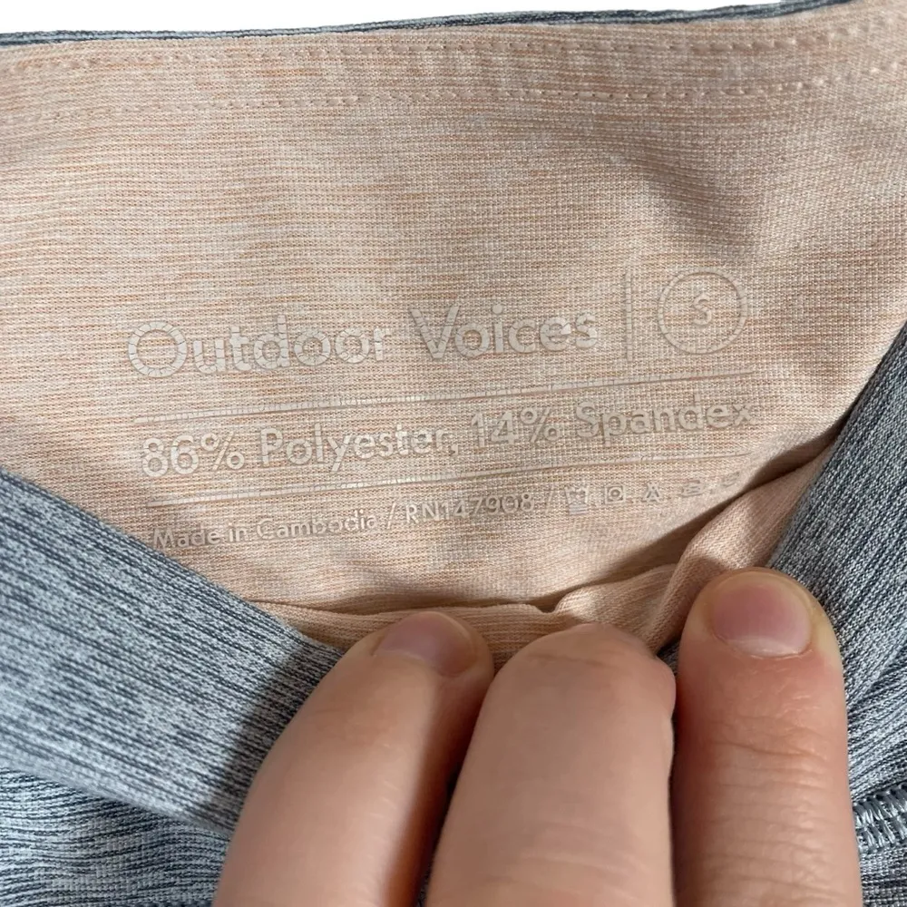 Outdoor Voices ⅞ Spring Leggings in Lake/Dove/Rose Quartz Size S - Image 8
