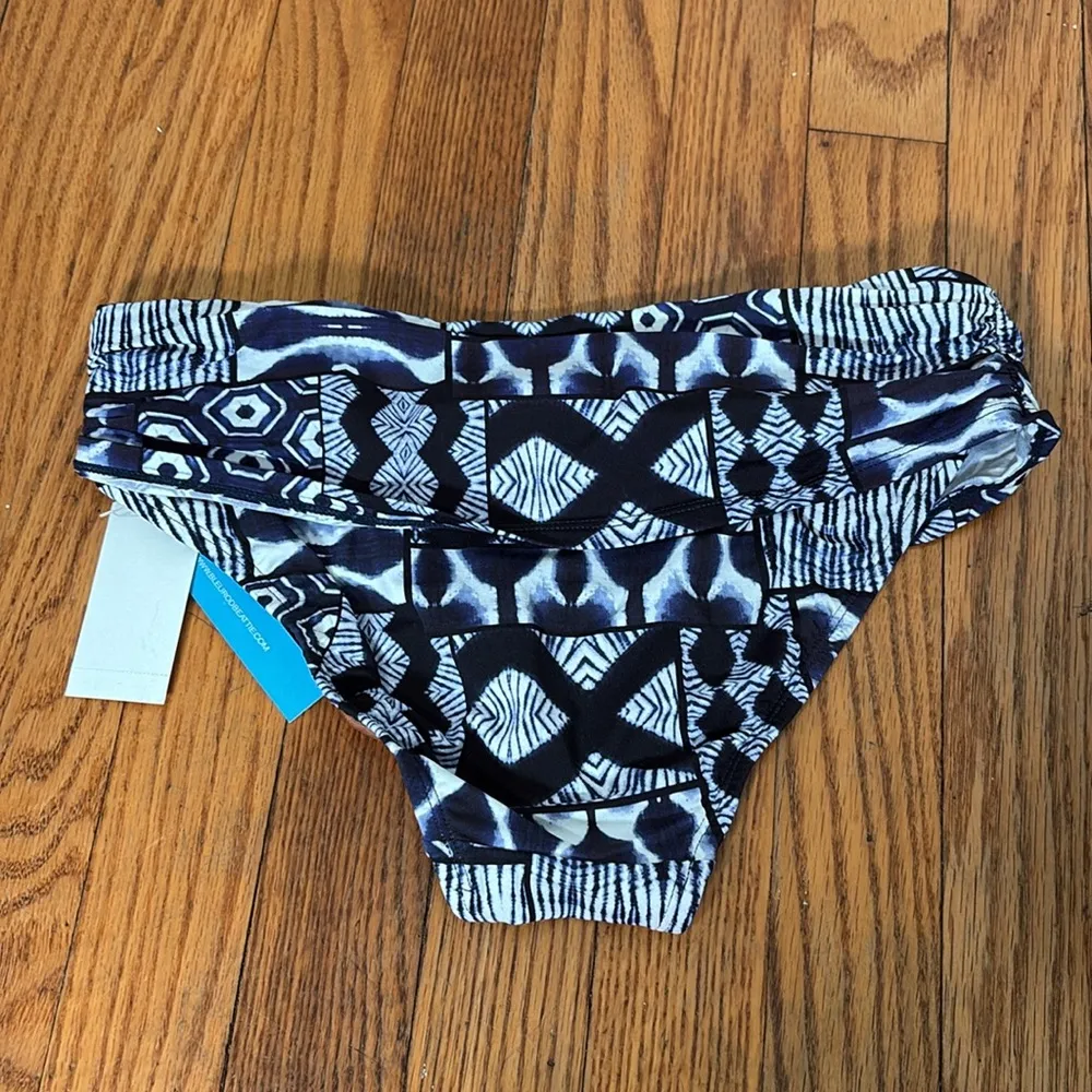 Bleu Rod‎ Beattie Island Time Sarong Hipster Bottoms Navy Size 4 NWT - Image 4