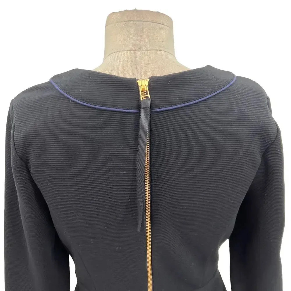 Boden Mia Ottoman Dress in Black Sheath Zip Back Size‎ US 8R Size 8 - Image 7