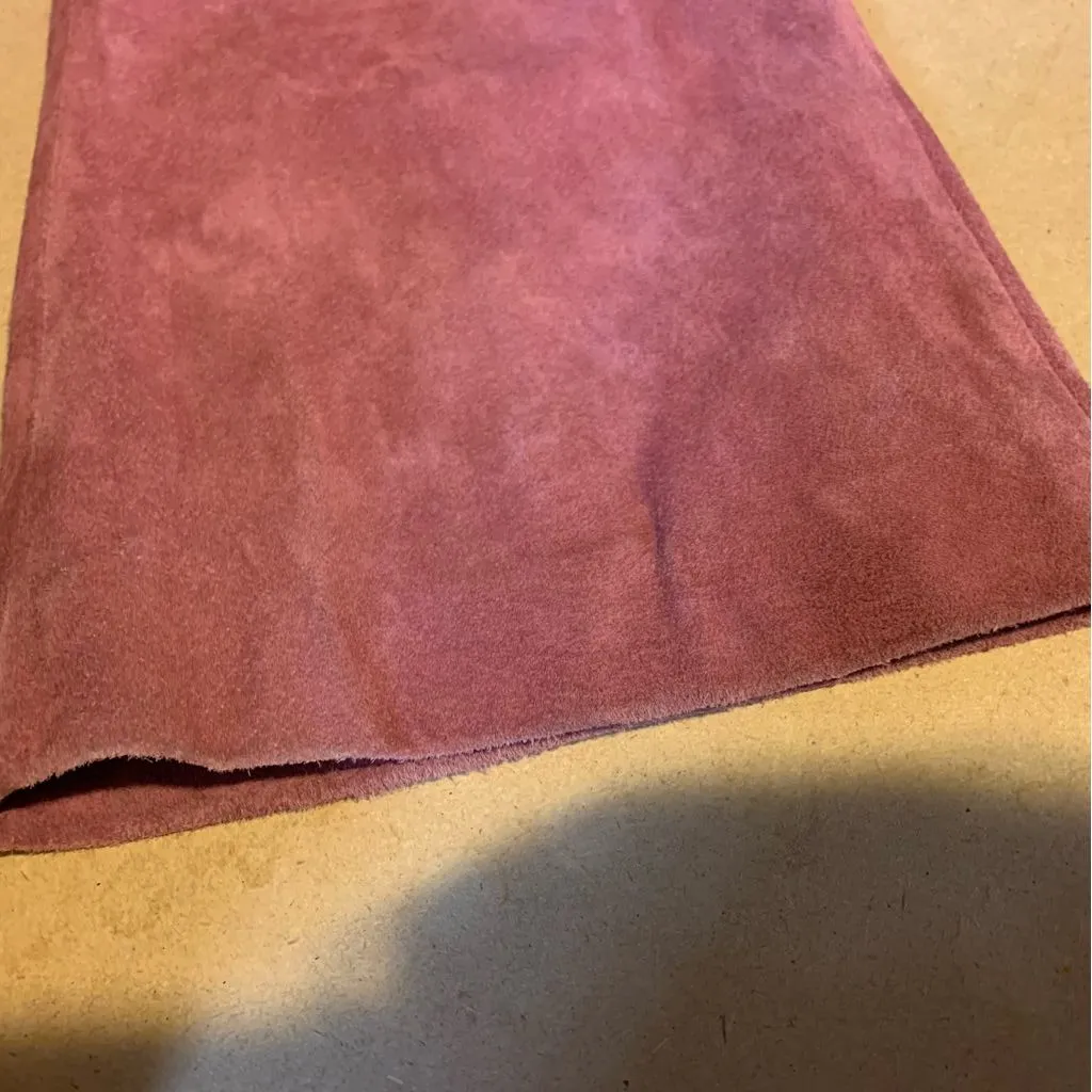 NEWPORT NEWS DARK MAUVE PINK BOOT CUT SUEDE TROUSERS (8) - Image 11