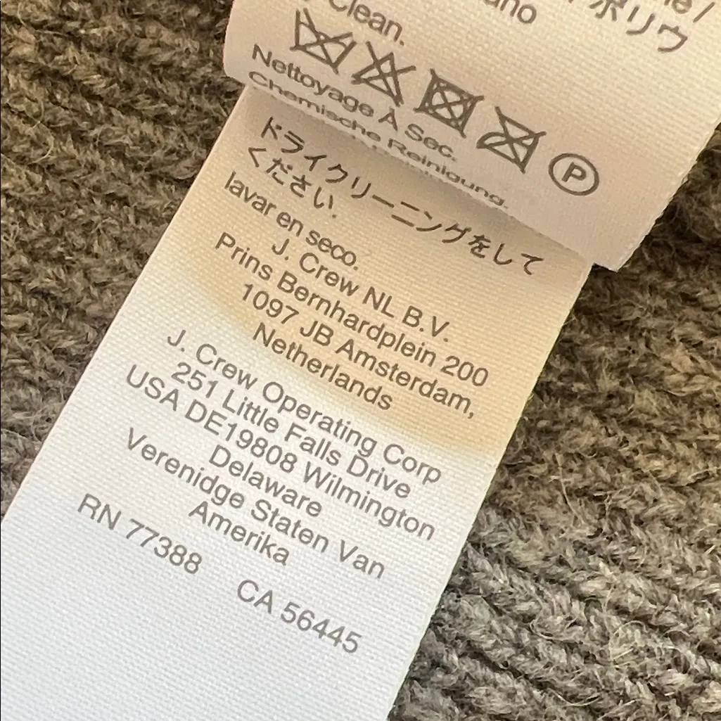 J. Crew Women's cardigan sweater-blazer gray merino wool Size Large - Image 7