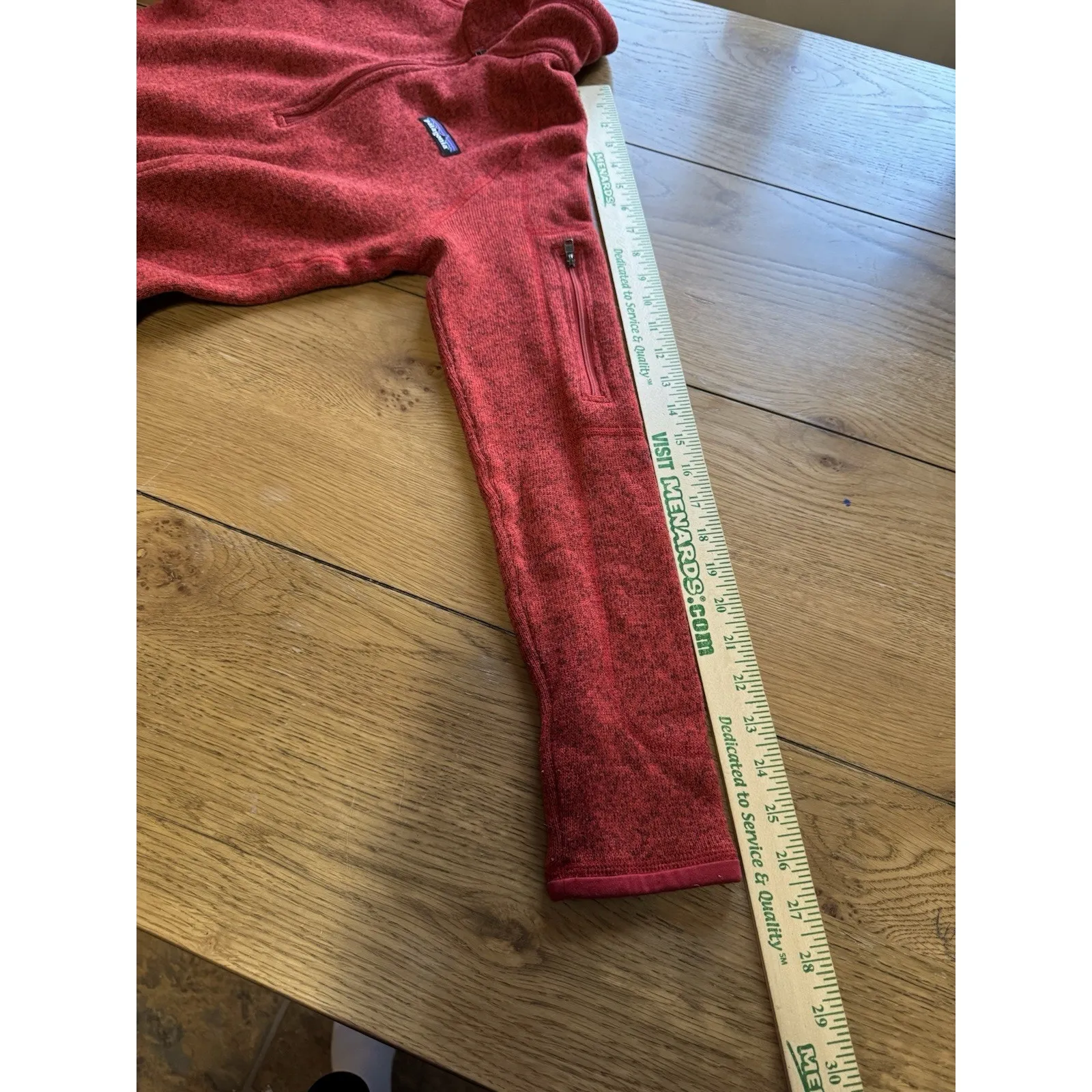 Patagonia Better Sweater Women Size Small Burgundy Pullover 1/2 Zip Fleece Logo - Image 7