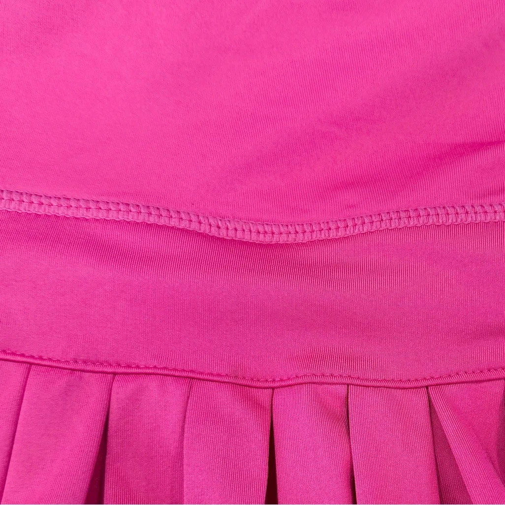 Gold Hinge Women's Pleated Tennis Skirt Hot Pink size Small - Image 7