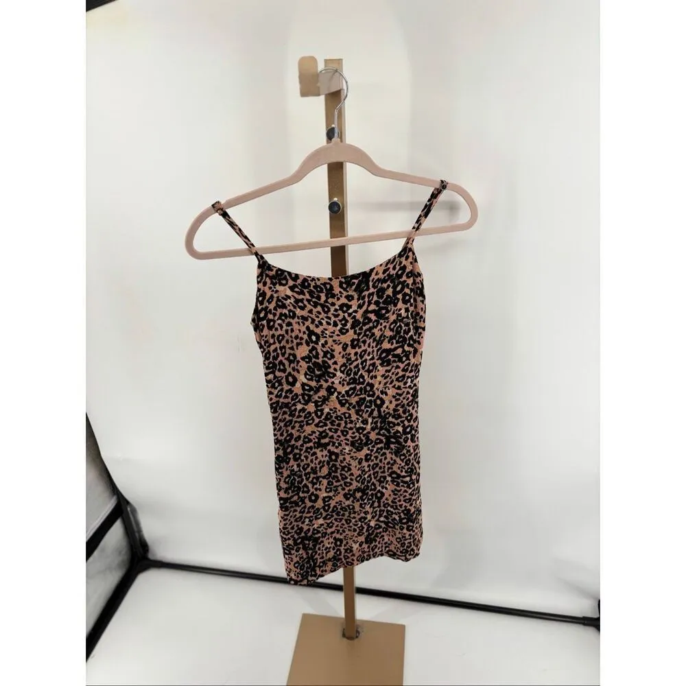 Aritzia Wilfred “Isabelle” Leopard Print Slip Dress Hidden Pockets Size 2 - Image 8