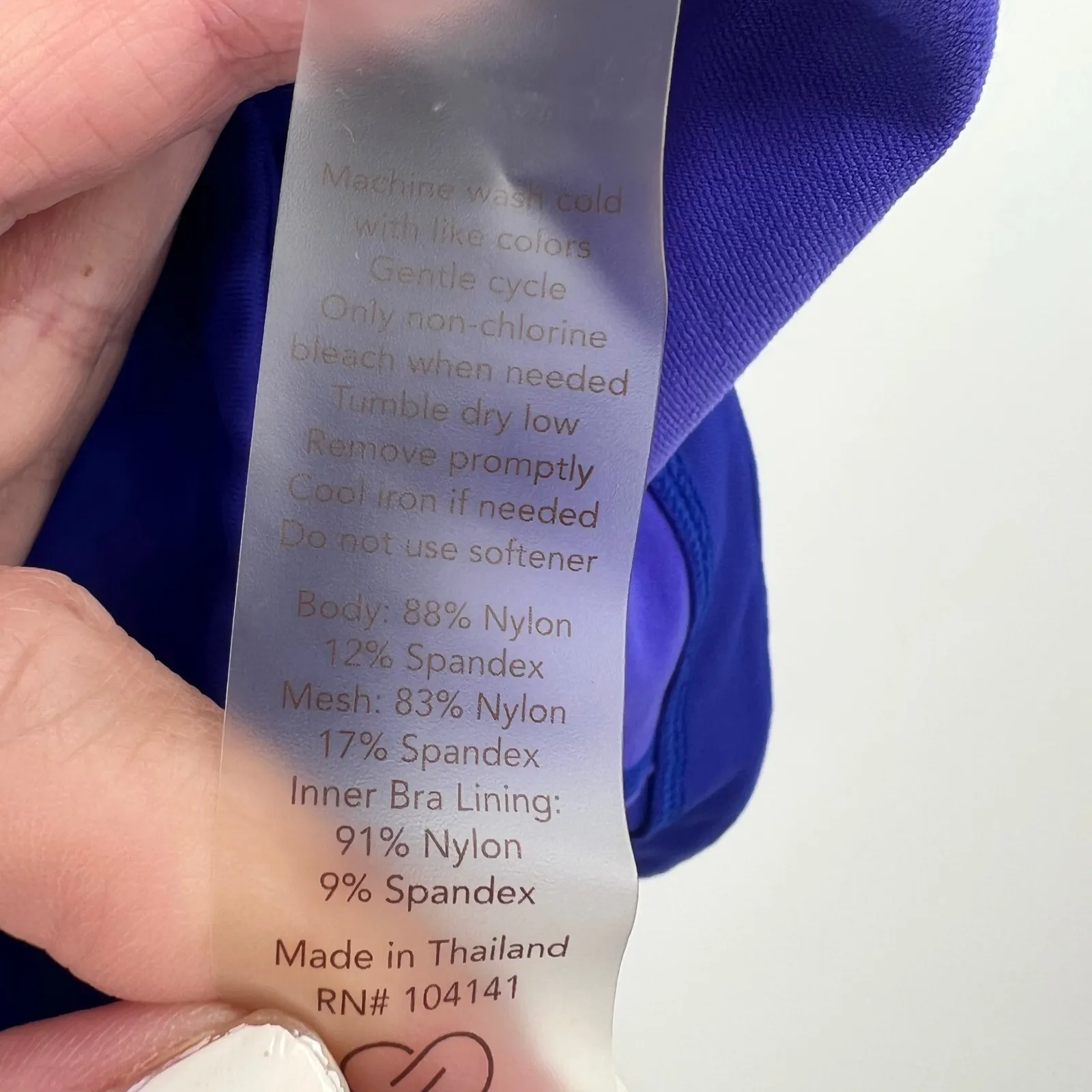 Calia by Carrie Underwood blue Built in Bra Racerback Athletic Tank Top sz small - Image 5