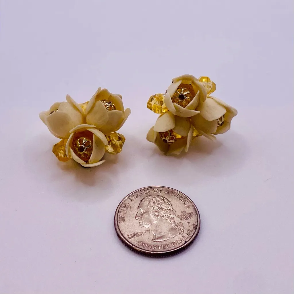 Vintage West Germany Floral Clip - Image 7
