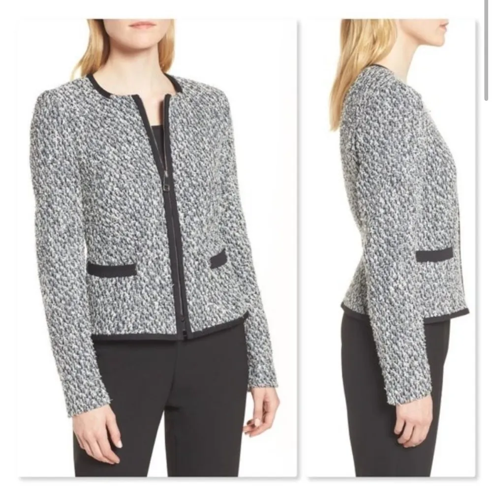 Hugo Boss Kalaila Full Zip Tweed Blazer - Image 5