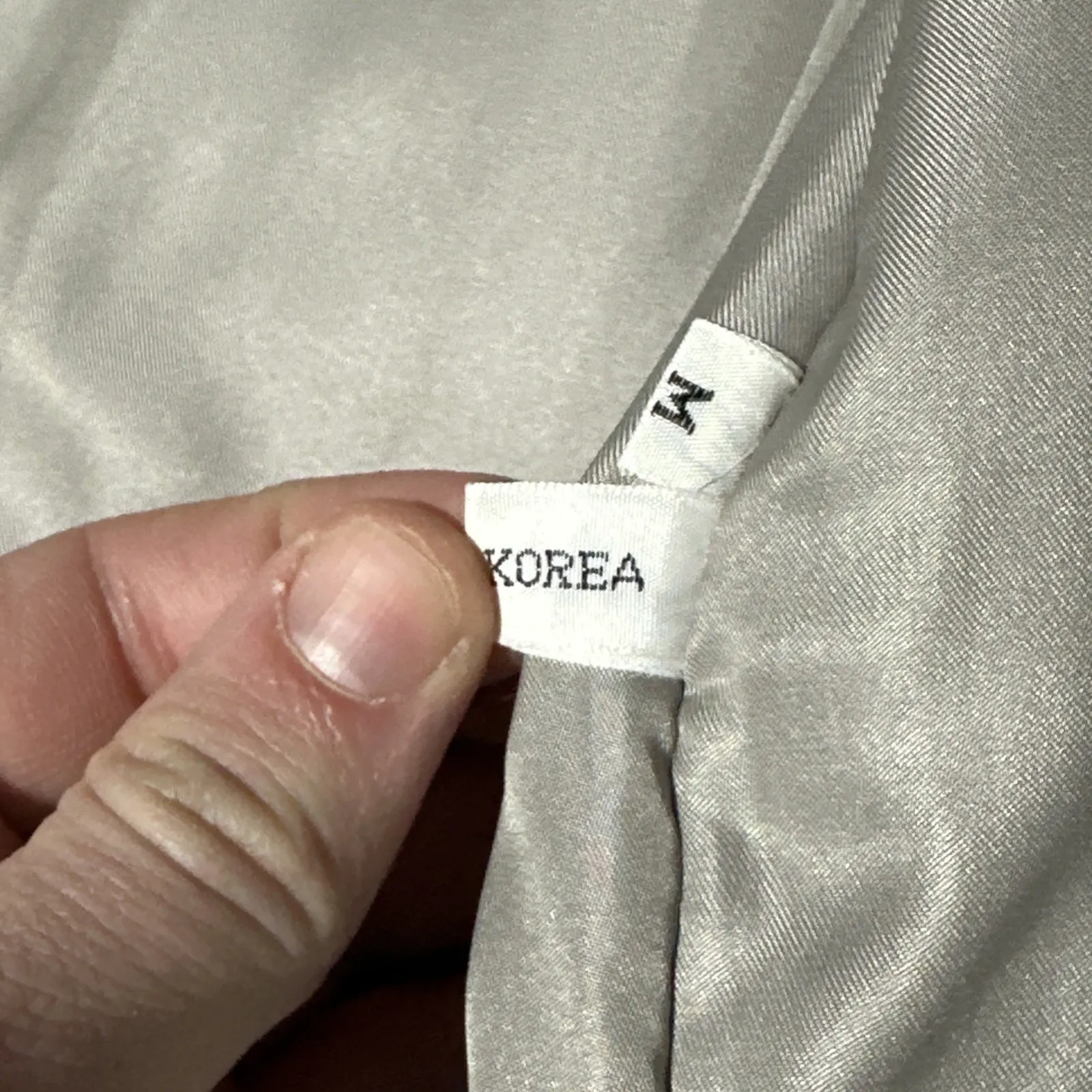 Vintage SAGA FOX Fur Coat Women's Size M SILVER TAG White Grey Korea 1970s Size M - Image 8