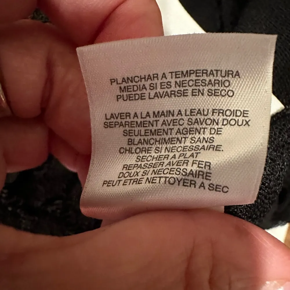 Jones New York Collection black  Women's Sheer Lace  Cardigan Top - Image 8