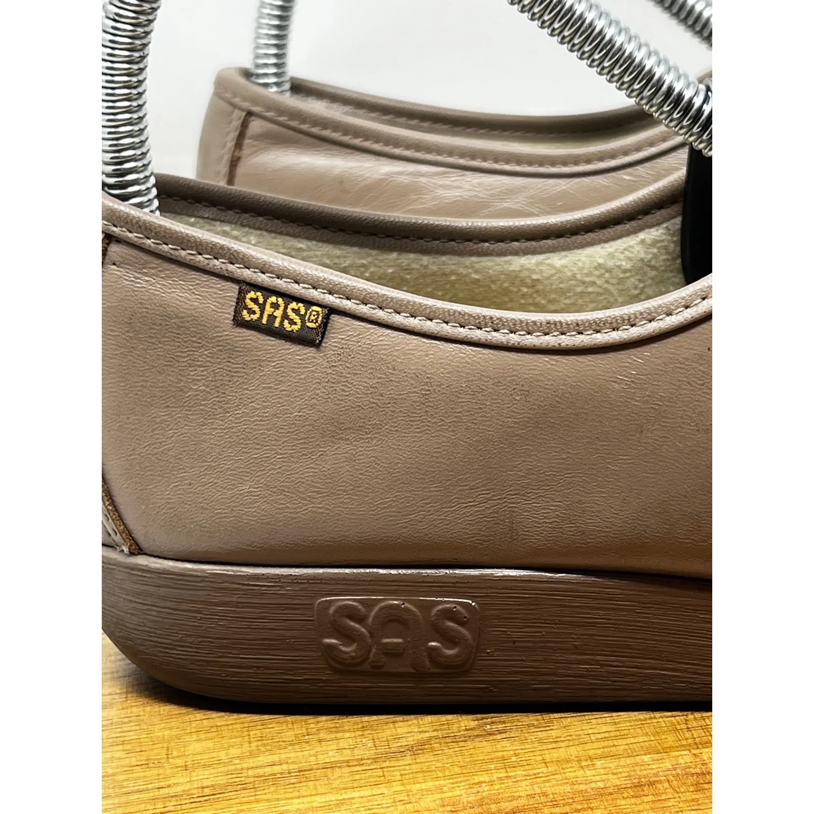 SAS Loafer Womens Siesta‎ Lace Up Leather Brown in Mocha Size 11 Tan - Image 4