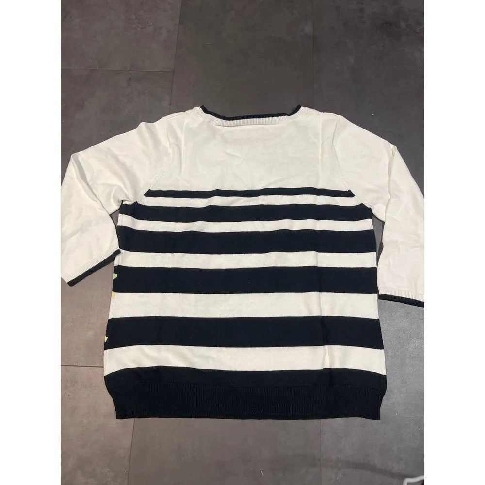 Marisa Christina‎ Sunflower Striped Sweater - Image 5