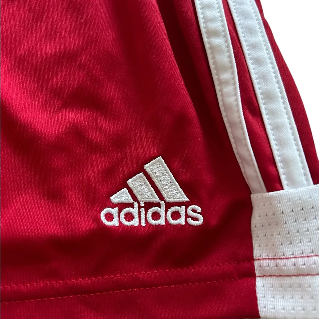 Bundle – 2 Pairs of Adidas Climalite Shorts (Red & Blue) – Size XL - Image 2