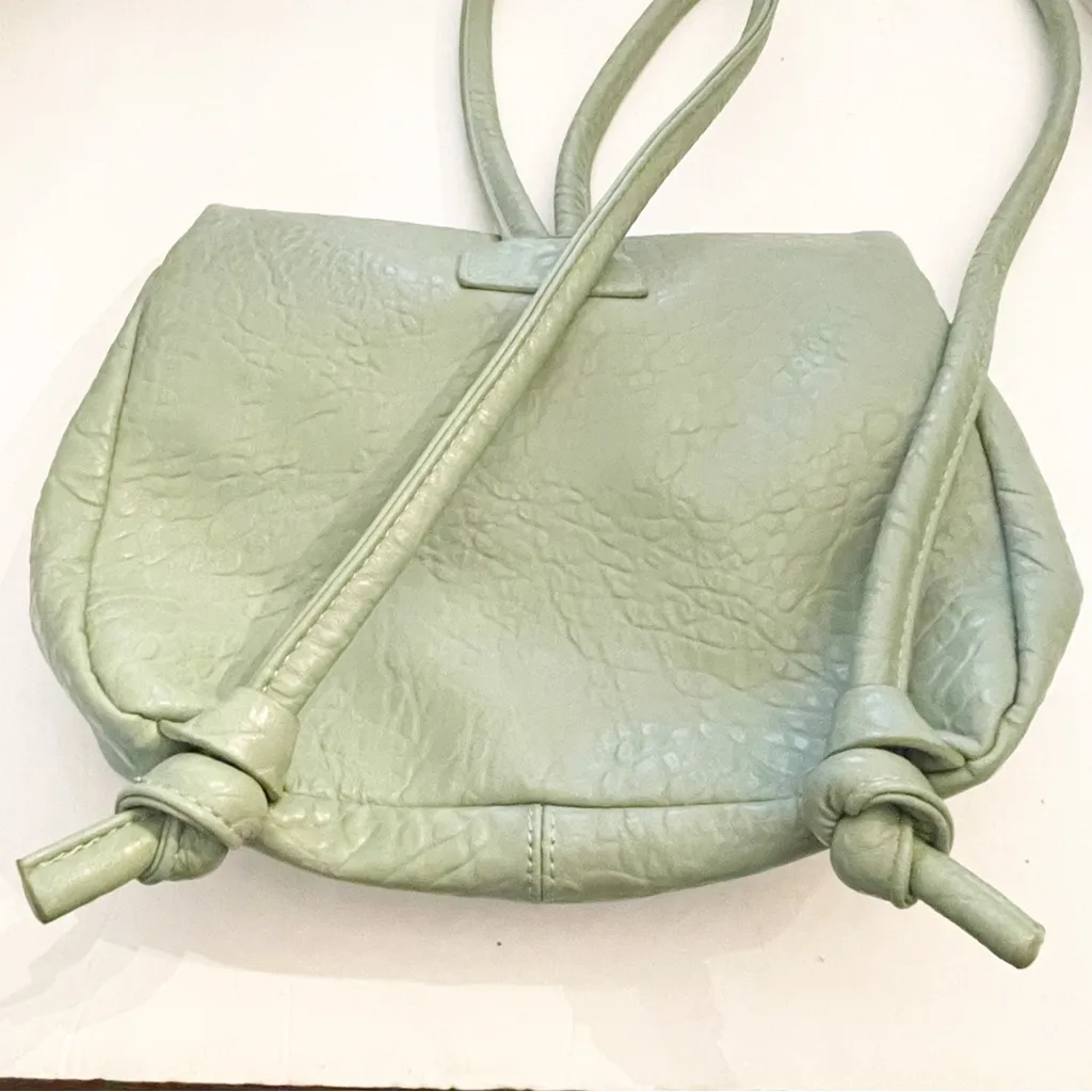 Anthropologie Remi & ReidLight Green Gail Faux‎ Leather Mini Backpack Handbag - Image 6
