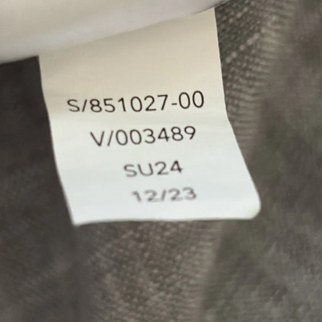 Athleta Retreat Linen Gray Ankle Pants High Rise Elastic Waist Women's Large - Image 14