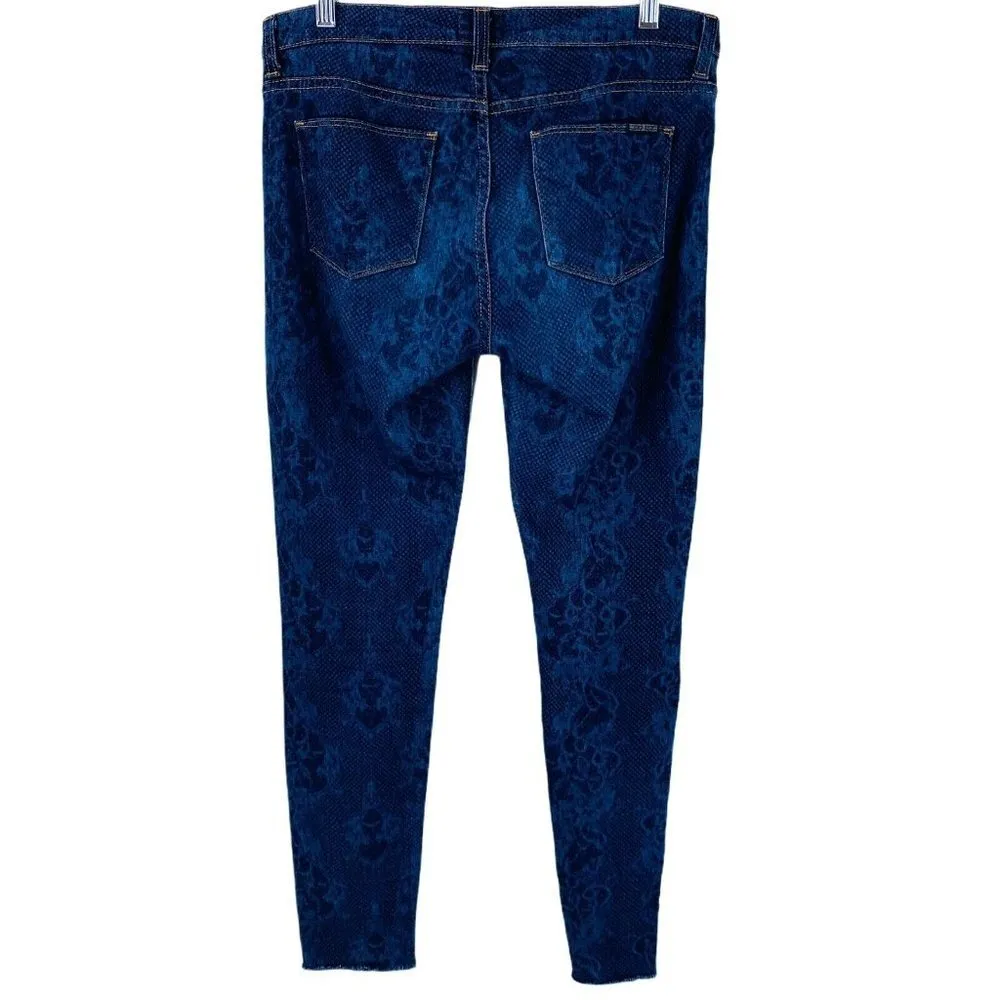 Hudson NICO Snakeskin Print Super Skinny Jeans - Image 3