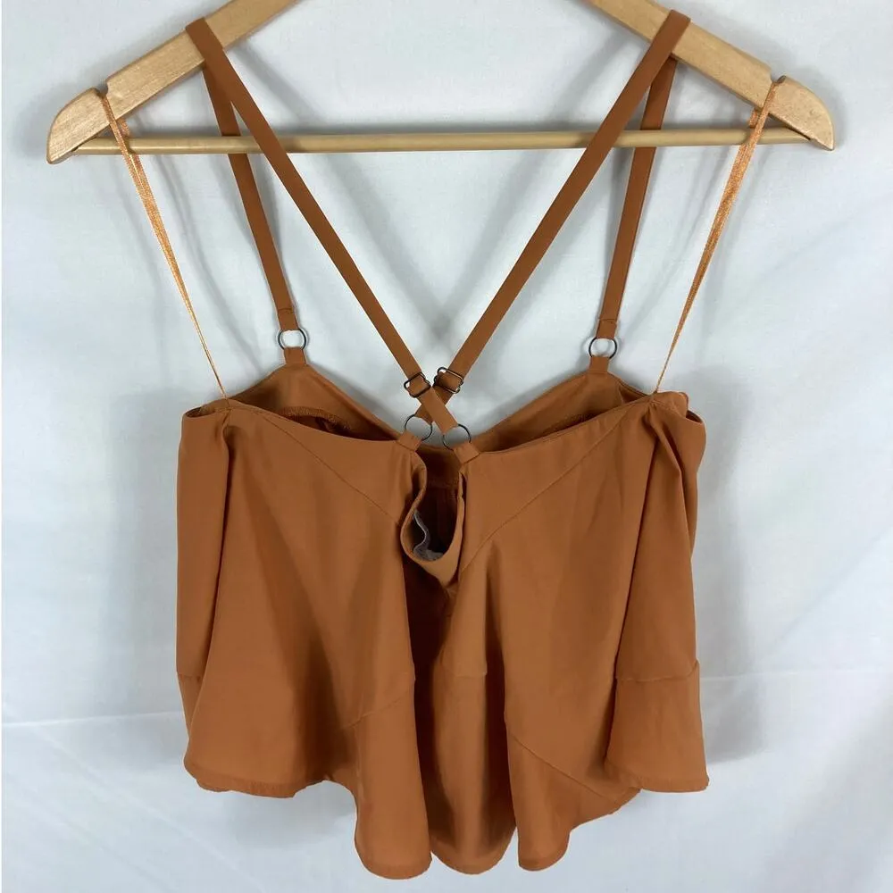 Finders Keepers Strappy Crop Top Orange Size Small - Image 5
