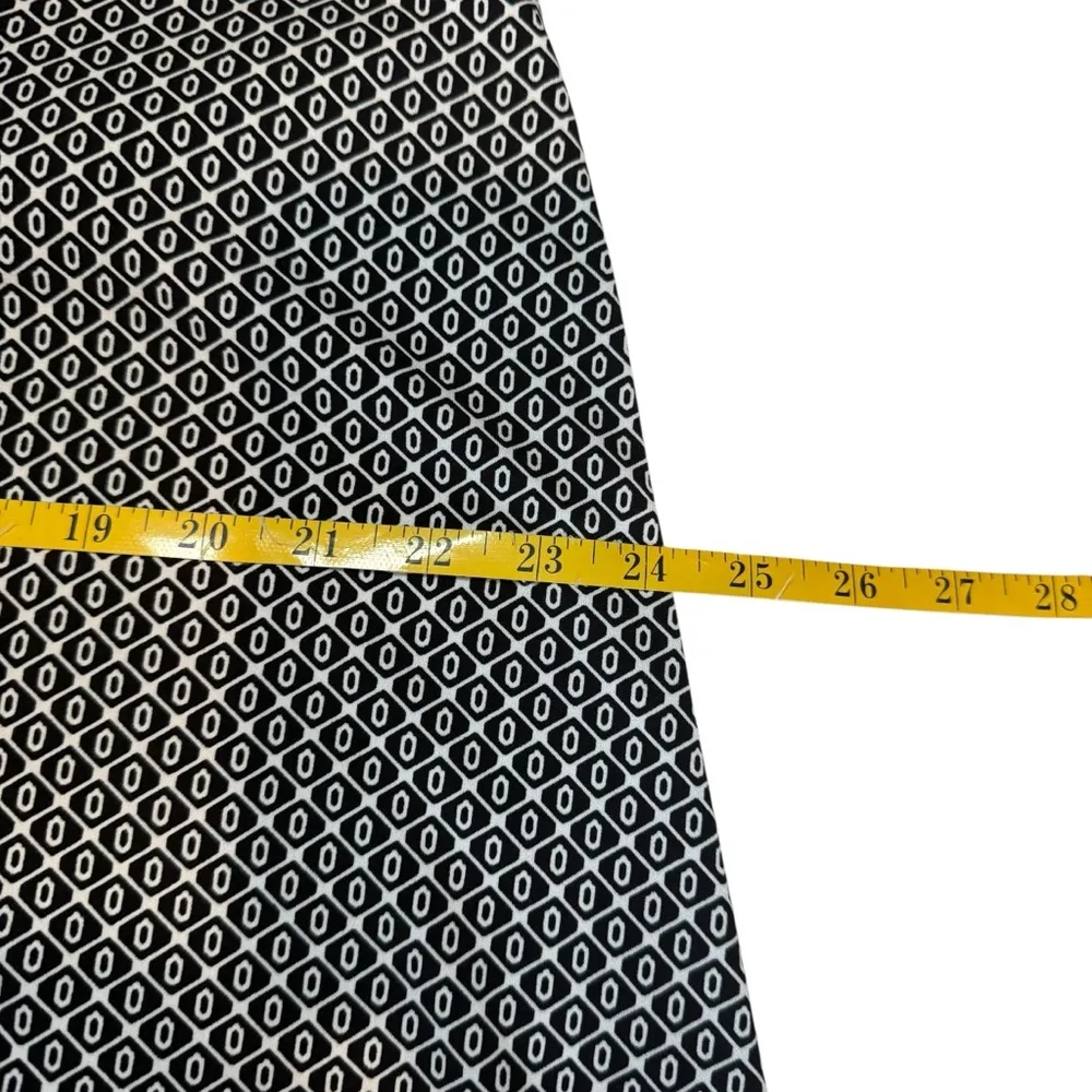 Max Studio Sleeveless Black White Geometric Dress Large Petite Casual Boho EUC - Image 7