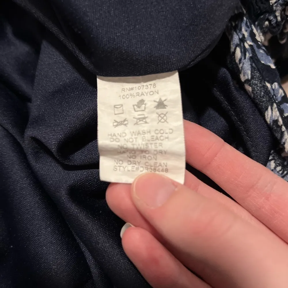 Available by Angela Fashion Womens Blue Floral Top With Billowing Sleeves - Image 7