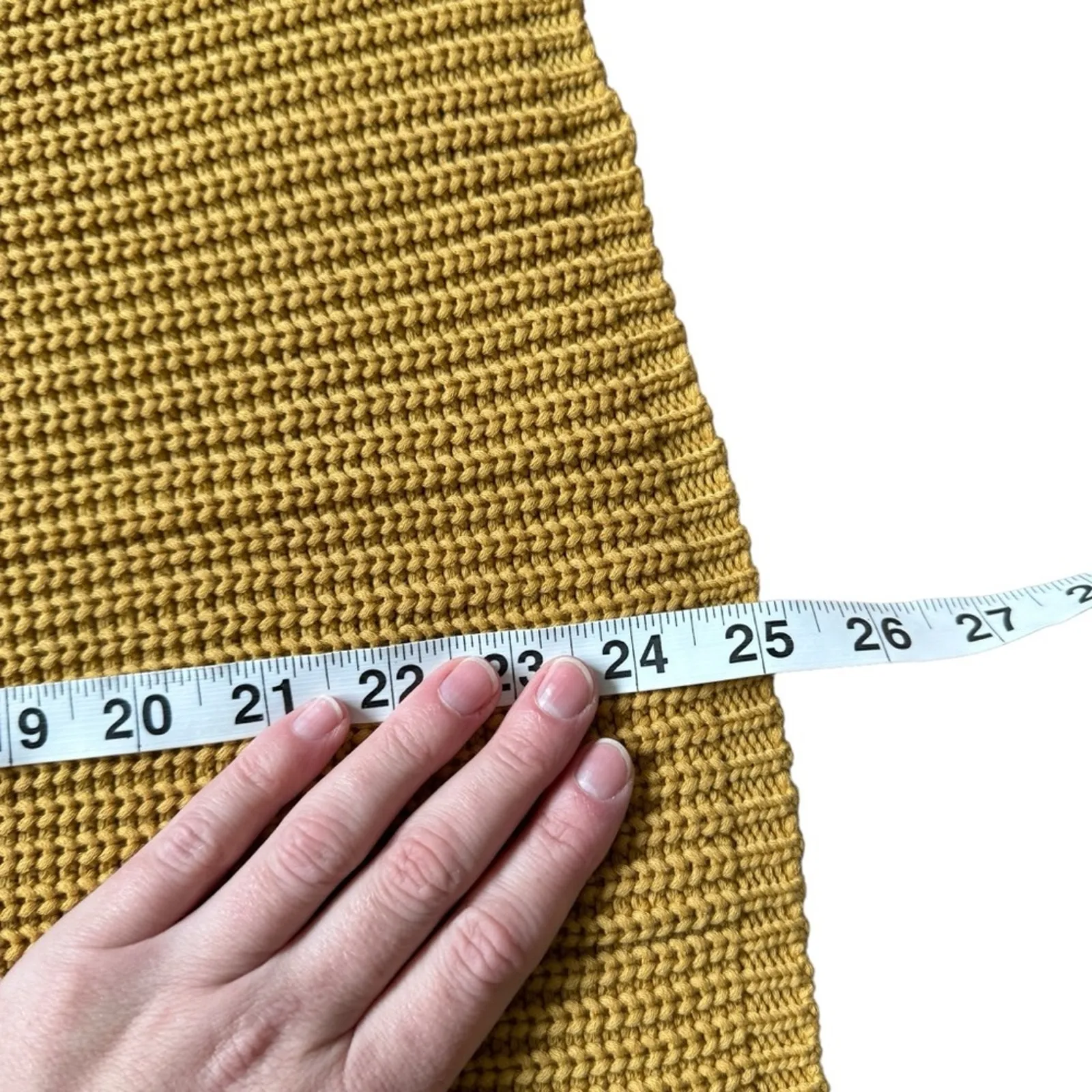 Jenni Kayne Cotton Cabin Sweater Mustard - Image 13