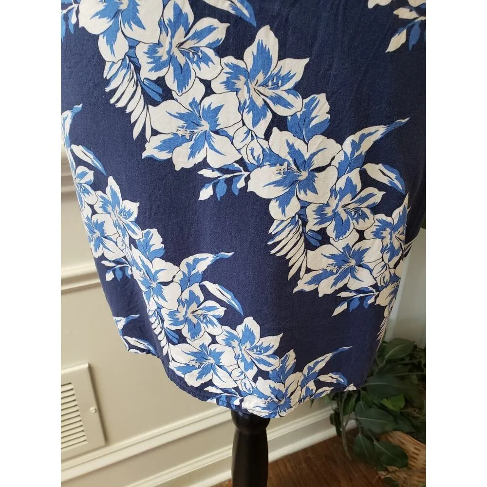 Old Navy Women's Blue Round Neck Short Sleeve Knee Length Sheath Dress Size PS - Image 6