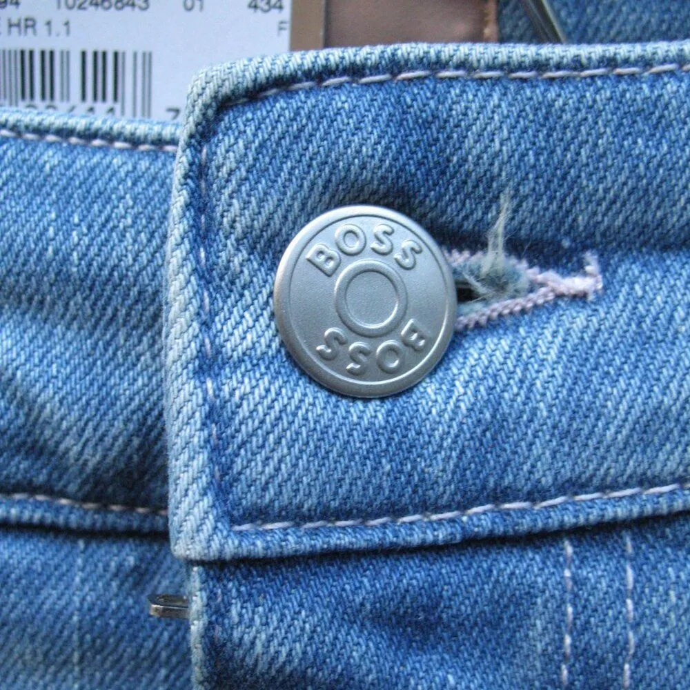 NWT Boss Orange Hugo BOSS Womens Marlene Wide Leg High Waist Jeans Blue Size 26 - Image 11