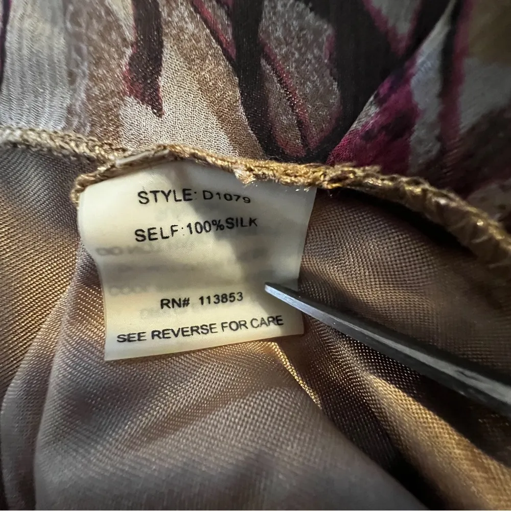 Sugarlips Purple and Red Spaghetti Strap Dress Women’s Size S - Image 8