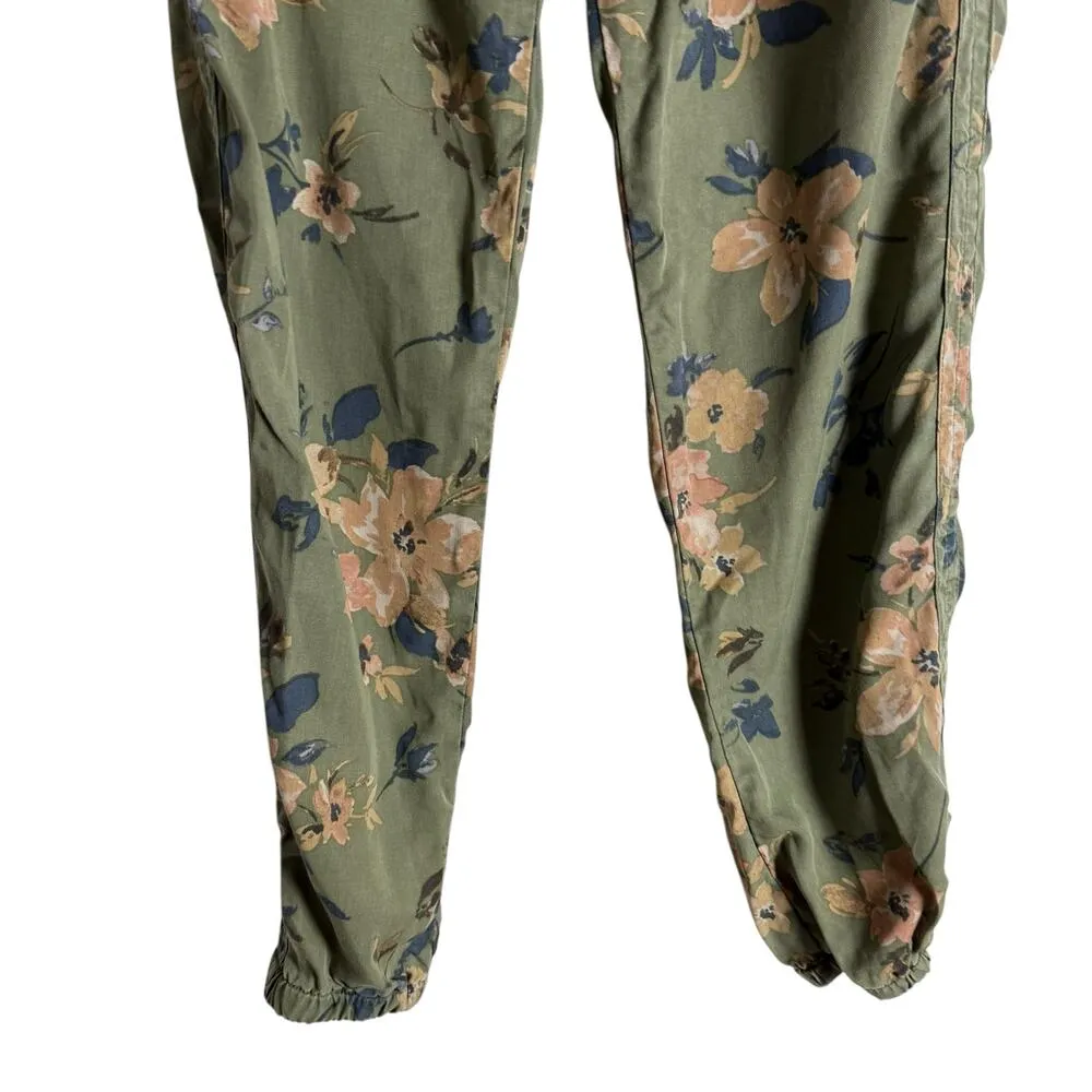 Anthropologie Orana Green Printed Floral Lyocell Jogger Pants Size XS - Image 4