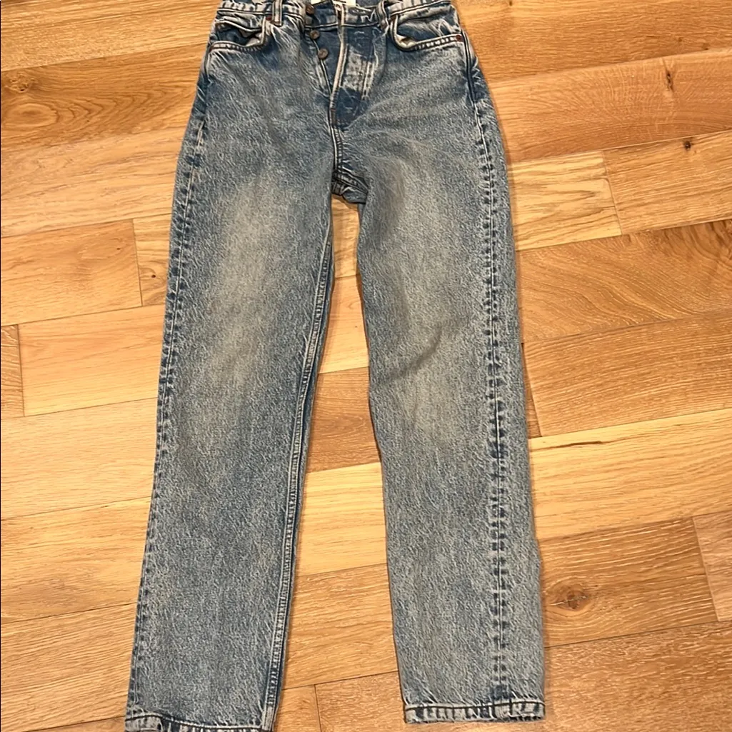 Reformation Cynthia high rise Straight-Leg‎ Jeans tangier wash 24 - Image 2