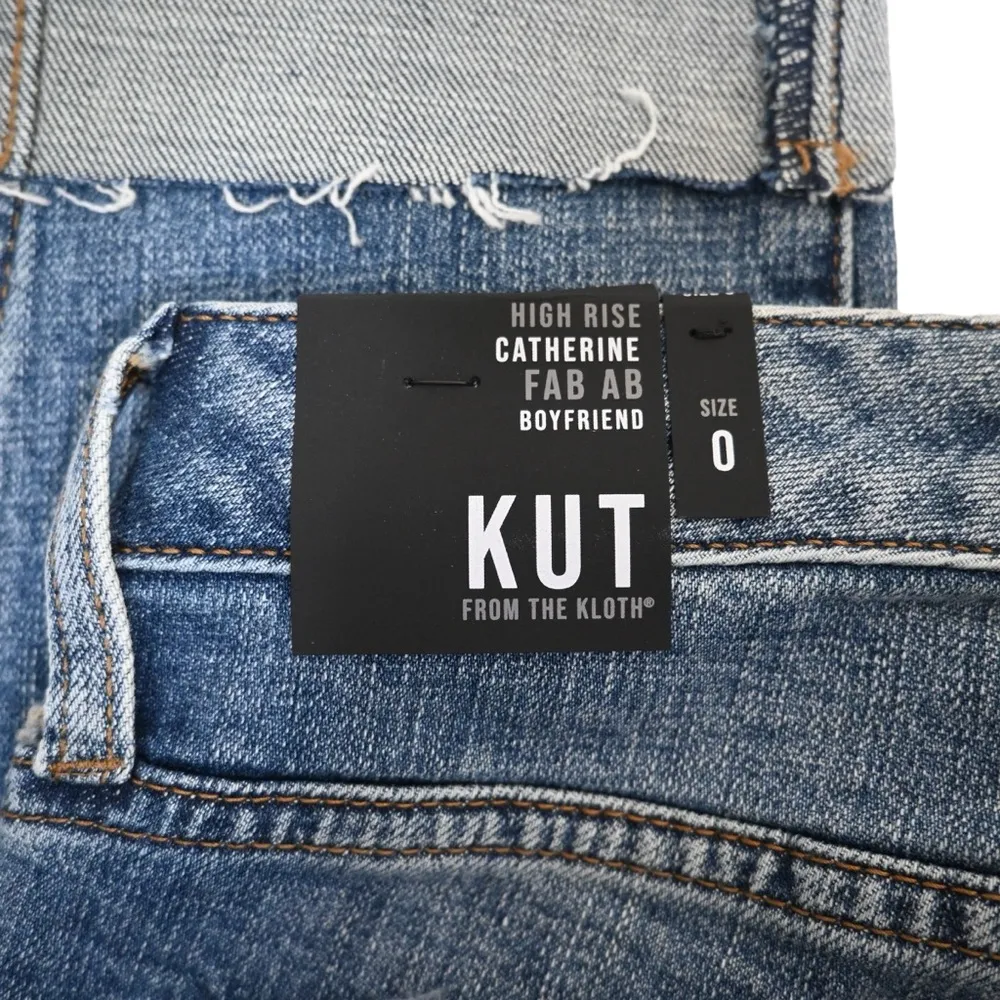 Kut from the Kloth Womens 0 High Rise Catherine Fab Ab Boyfriend Jeans NEW - Image 10