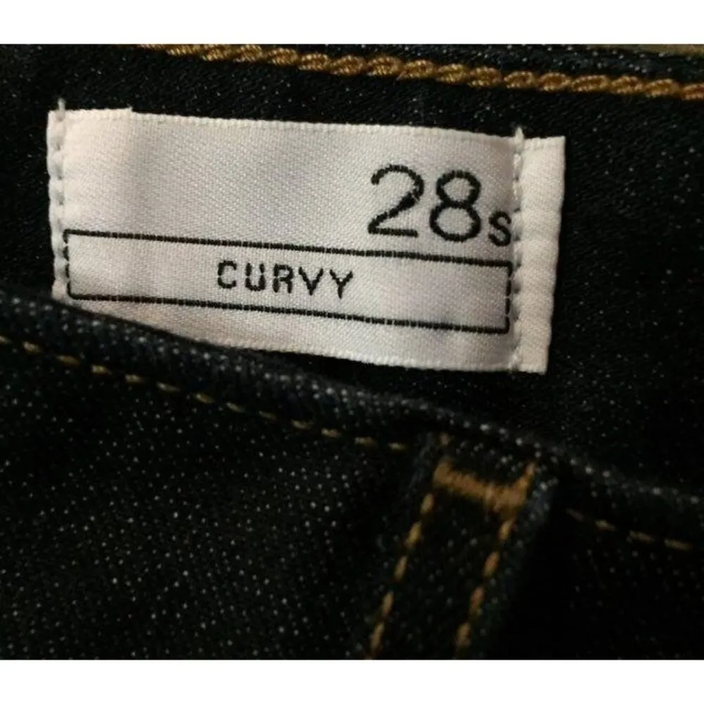 Gap 1969 Jean Shorts Womens W28s Curvy Dark Rinse Used Excellent Used Condition - Image 6