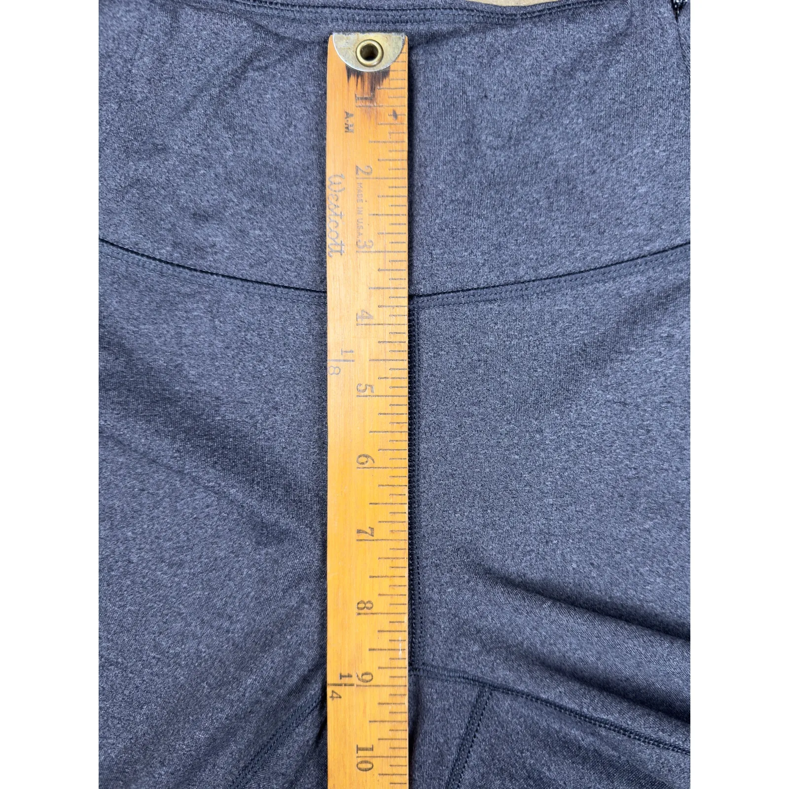 CALIA by Carrie Underwood Women’s Leggings Small Gray Cropped‎ Ruched Capri - Image 7