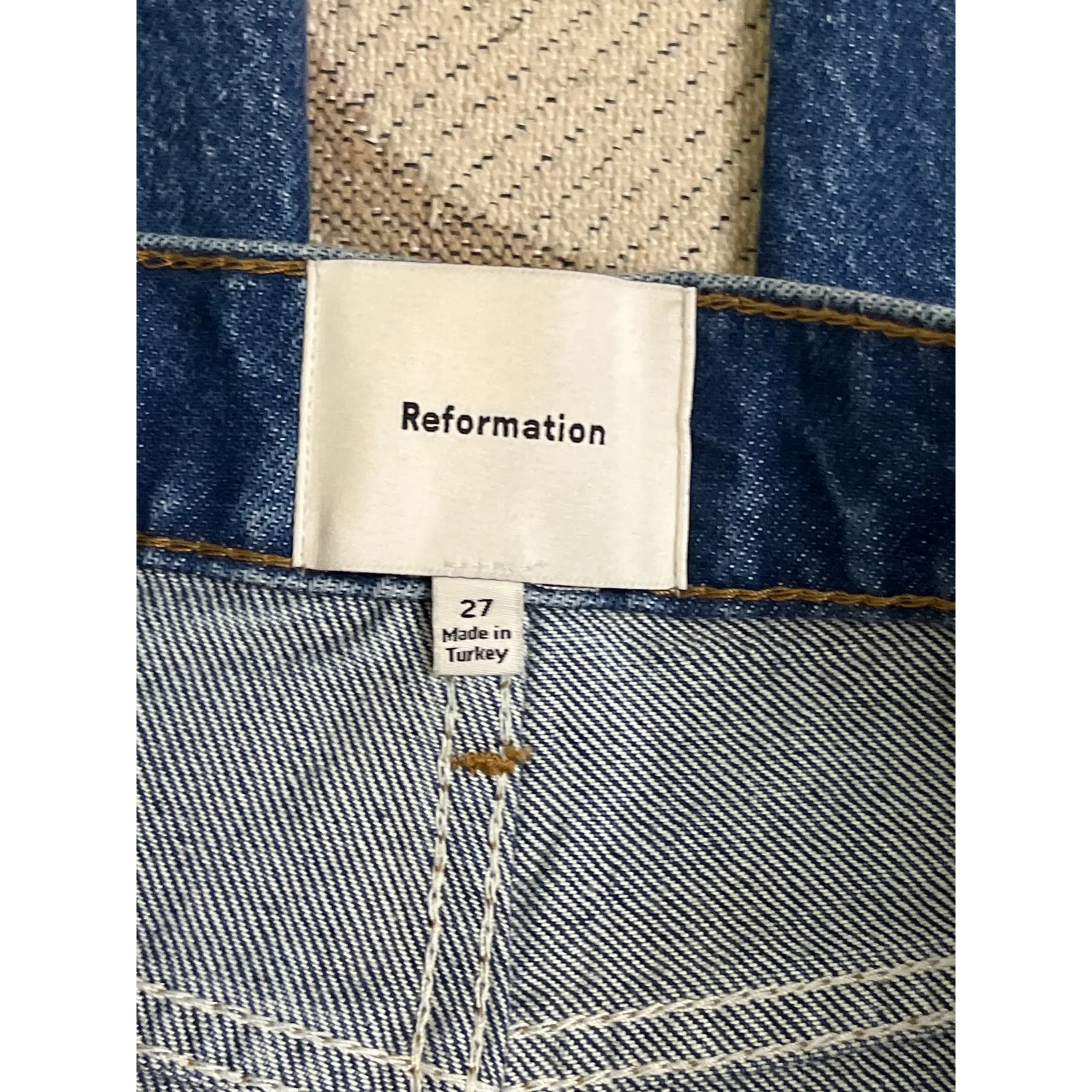 Reformation Diego Mid Rise Baggy Utility Jean, size 27, MSRP $198 - Image 12