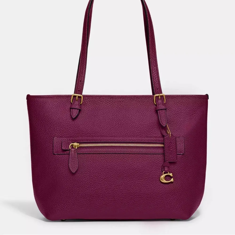 Authentic COACH 1941 pebbled leather zip top Tote - Image 14