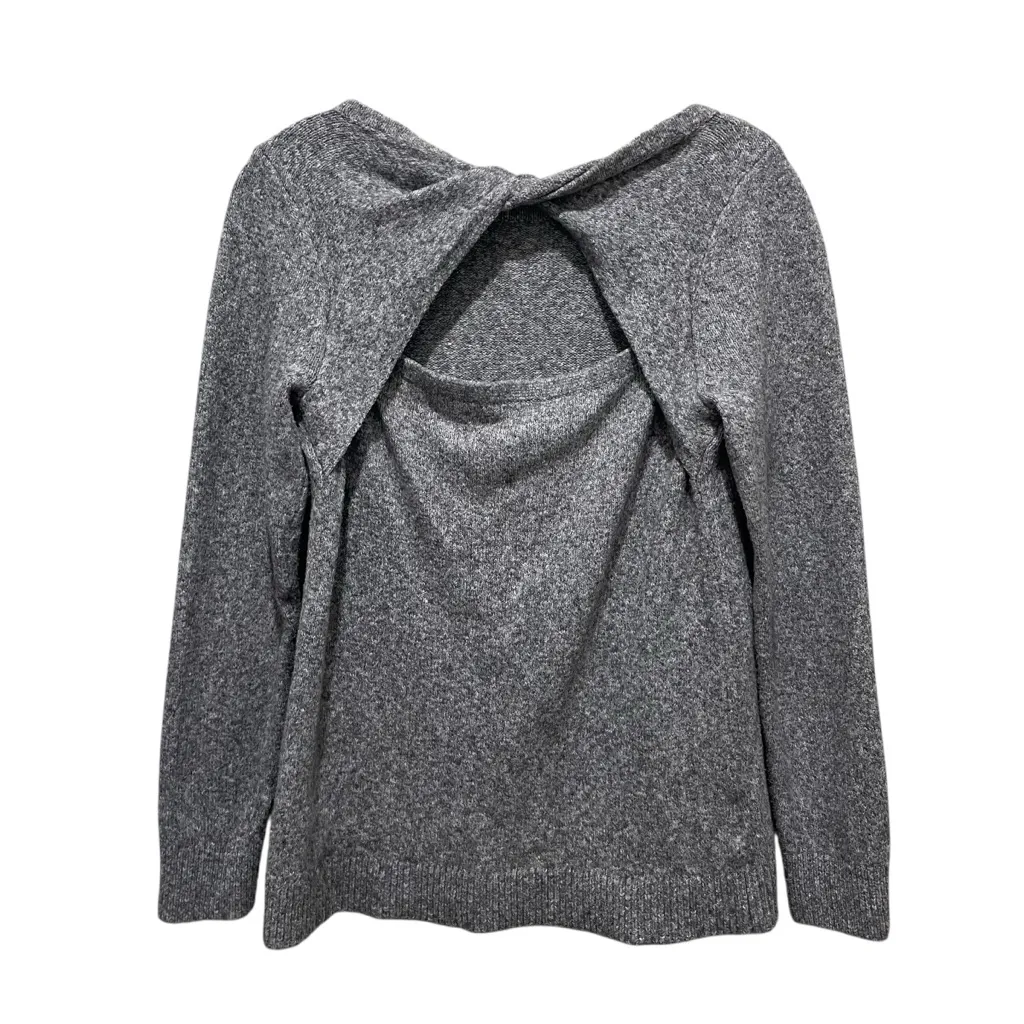 LOFT Open Back Gray Sweater Women’s Size Small - Image 6
