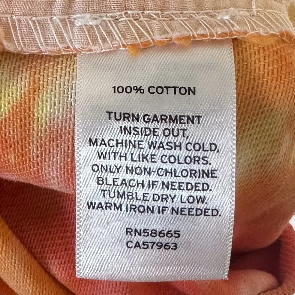 NWT BP by Nordstrom Elastic Waist Multicolor Tie Dye Cutoff Shorts - Size: XS - Image 5