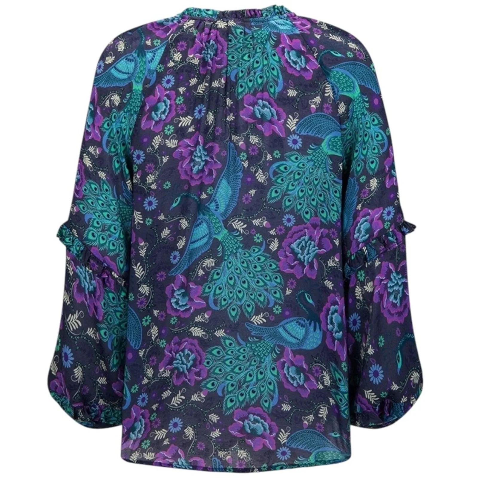 Spell & the Gypsy Bohème Blouse in Baltic Blues Large Bohemian 70s Witchy Blue - Image 10