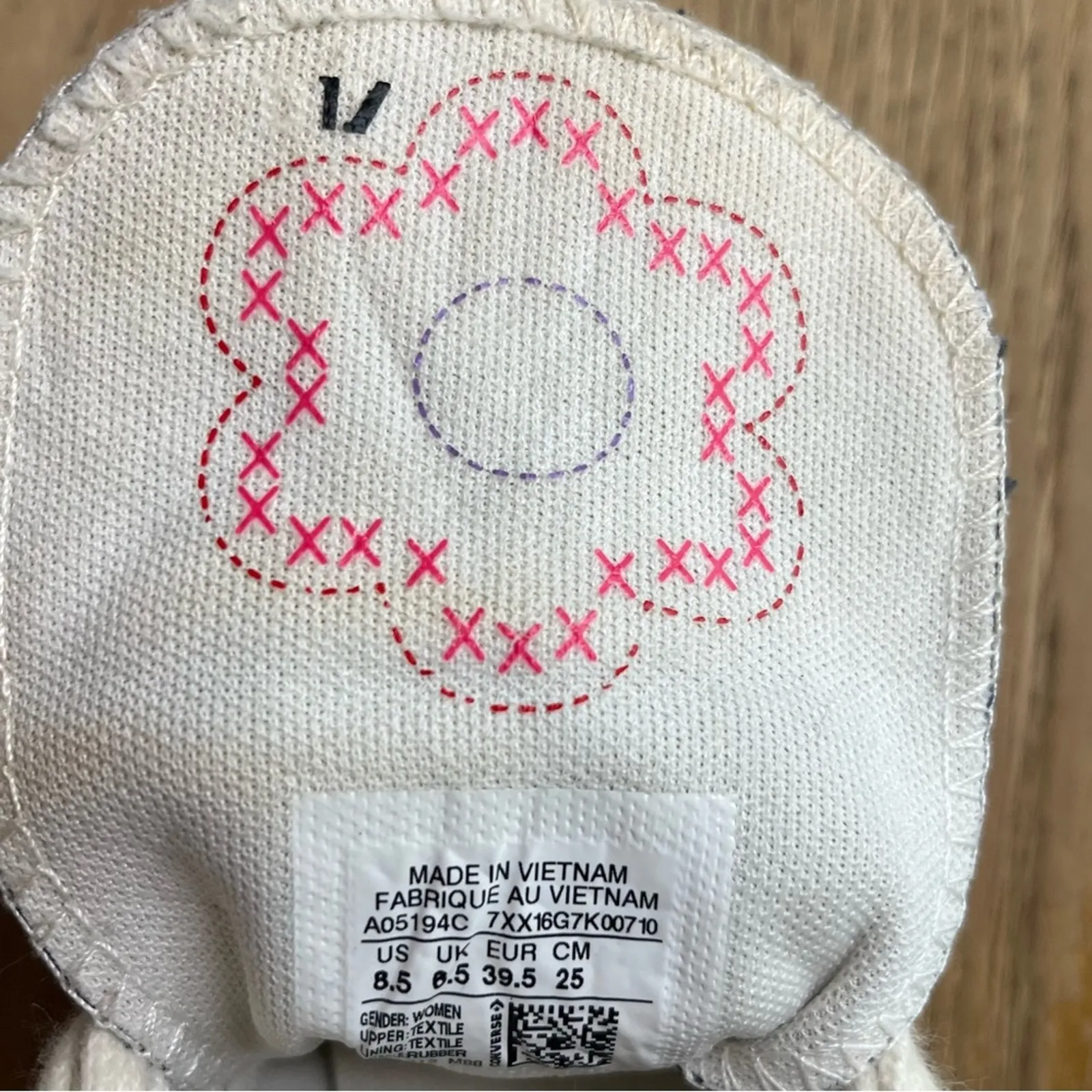 Converse Chuck Taylor All Star Lift Platform High Crafted Patchwork Women’s 8.5 - Image 10