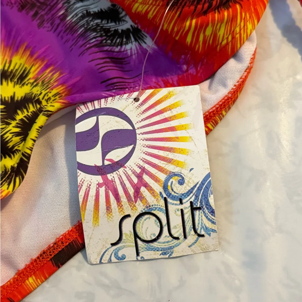 Women’s Split Large Cardinal String Tie Side Swim Bikini Bottom NWT - Image 3