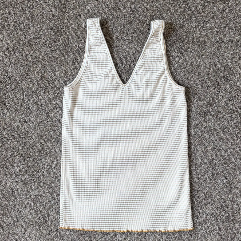 Striped V-Neck Tank Top - Image 2