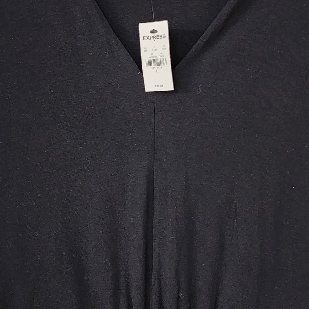 Black Sleeveless Bodysuit. V-neck.  NWTS Women’s Sz L. - Image 2