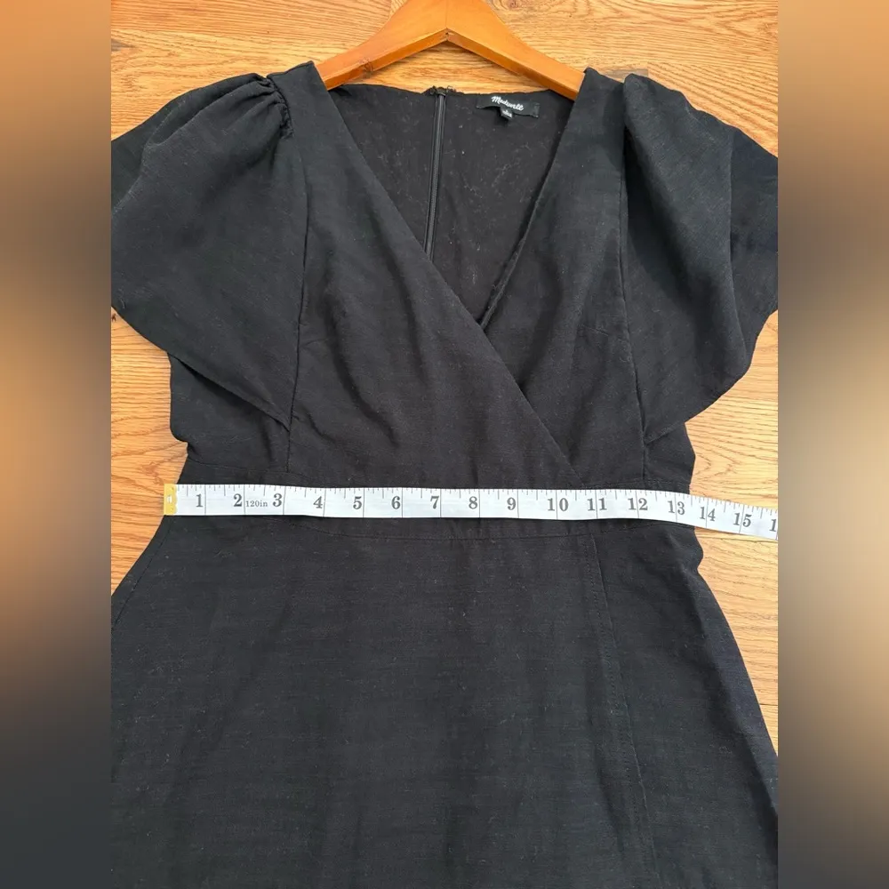 Madewell Cape-Sleeve Mini Dress Black Size 2 - Image 9