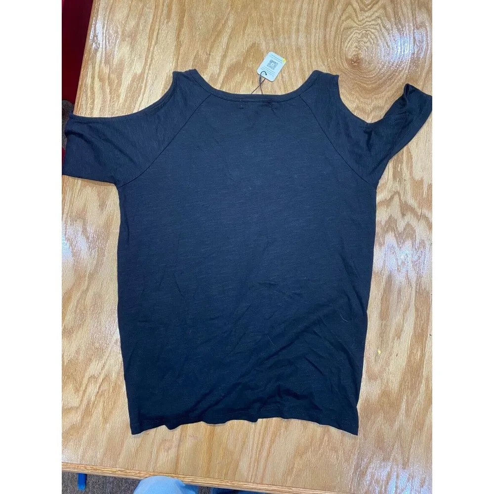 Sanctuary Shirt Top Womens Medium Blue Knot Front Long Sleeve Casual Preppy B61 - Image 5