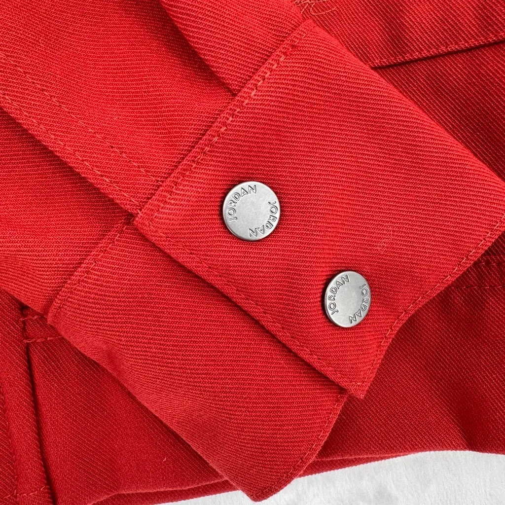 Nike Air Jordan Women's Novelty Jacket Rust Red Zip Front Sustainable Fashion S - Image 7