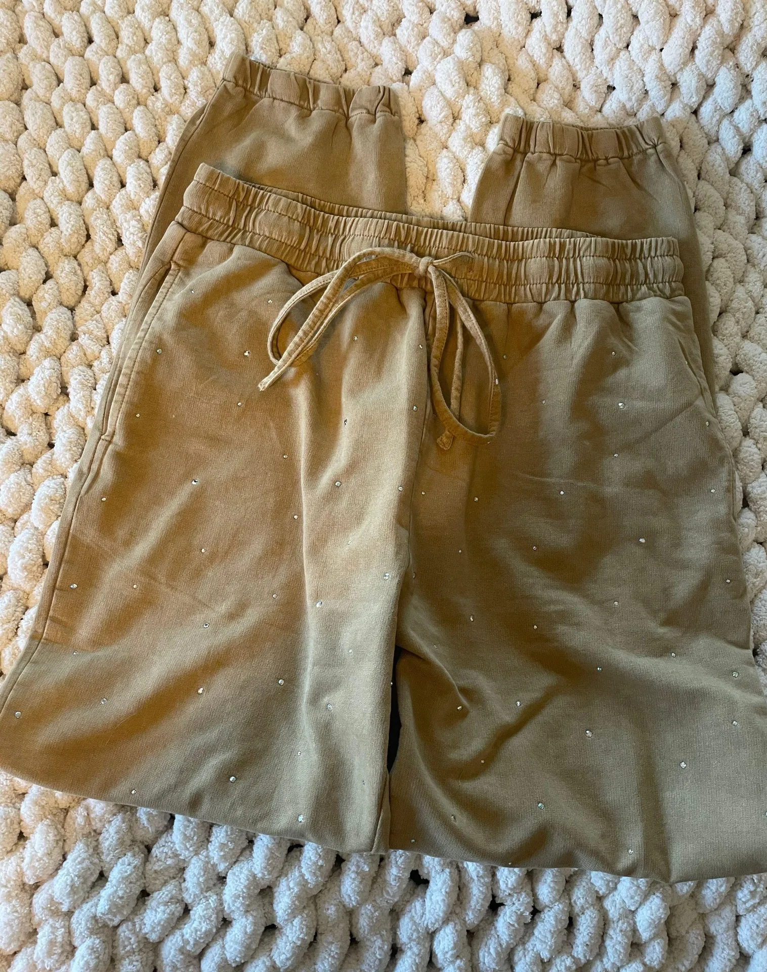 Lane 201 Boutique Jogger Set Tan - Image 4